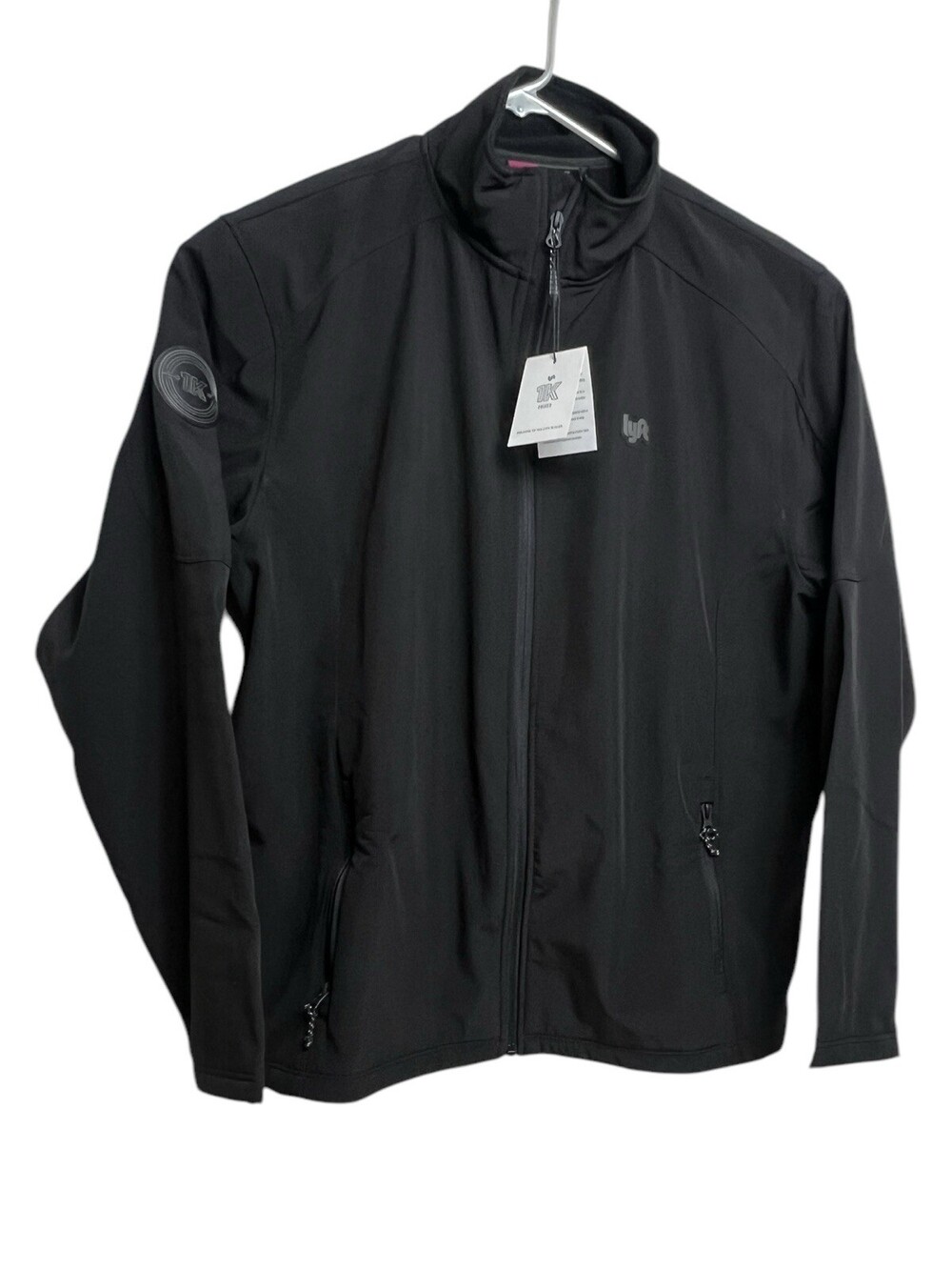 Lyft 1K Rides Men 2XL Softshell DriverJacket Fleece Lined Black Limited Edition